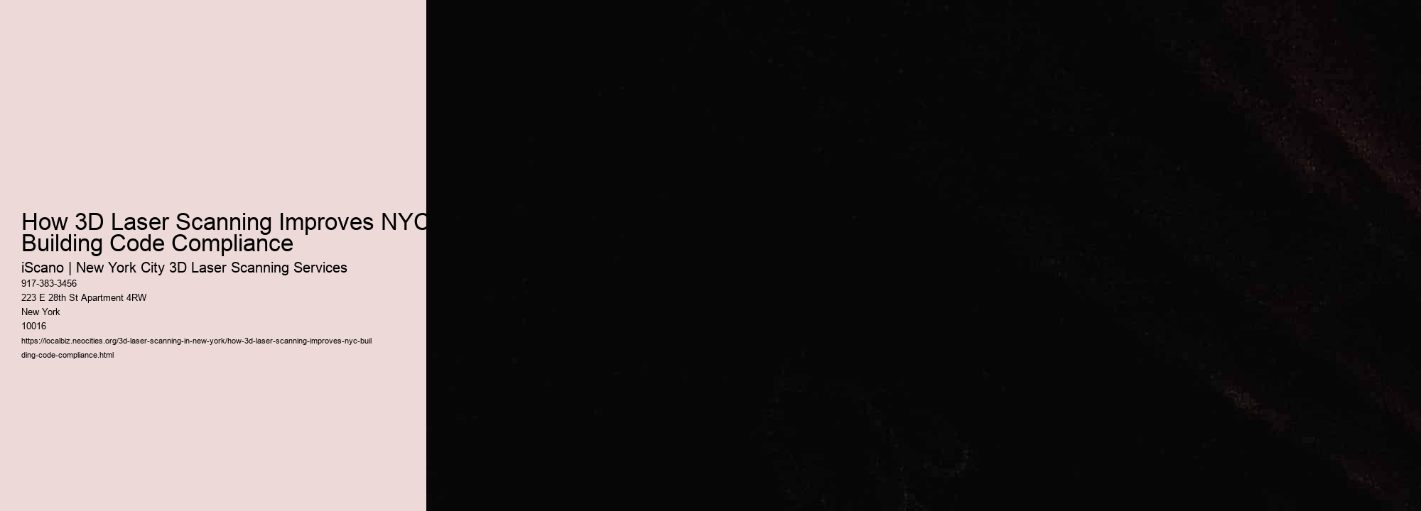 How 3D Laser Scanning Improves NYC Building Code Compliance